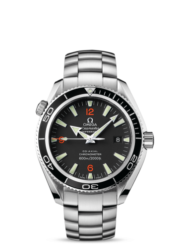 Omega Seamaster Planet Ocean 600M Co-Axial 42 Stainless Steel / Orange Numerals / Bracelet
